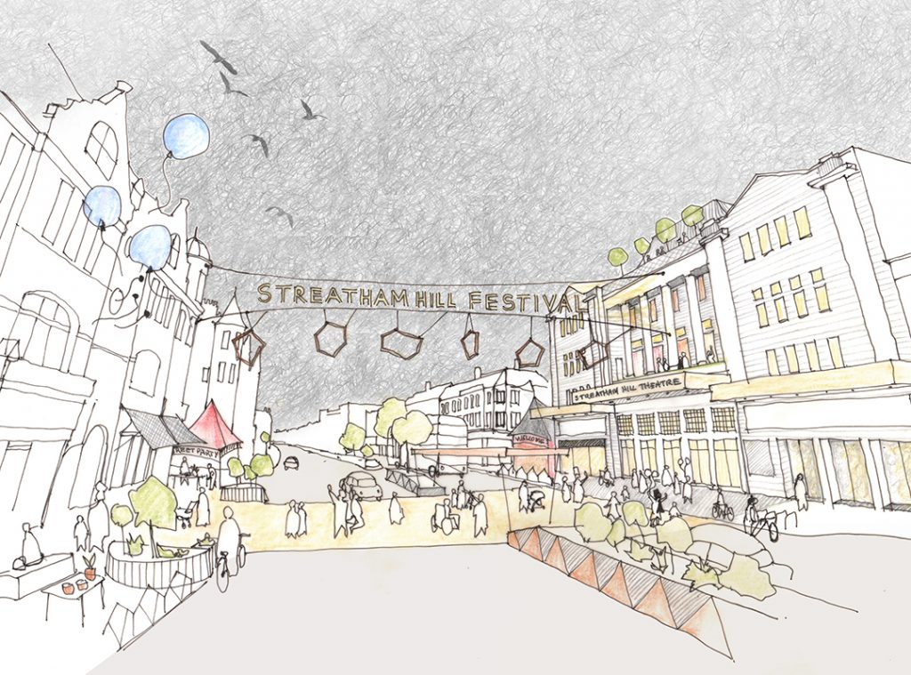 Artists image of vision streetscape